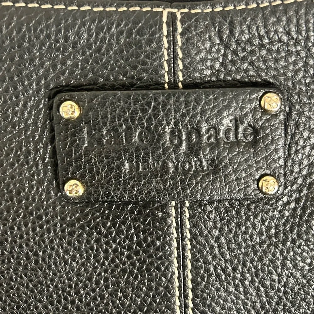 vintage Kate Spade Black Pebbled Cow Leather, very soft, Shoulder Bag.